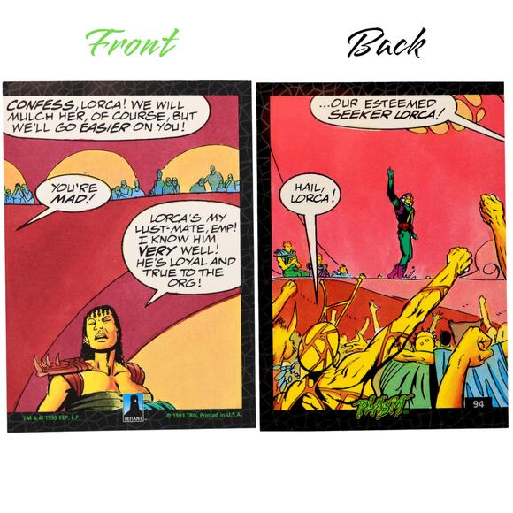 1993 Defiant Plasm TRG Trading Cards [Lot of 8] - Picture 8 of 10